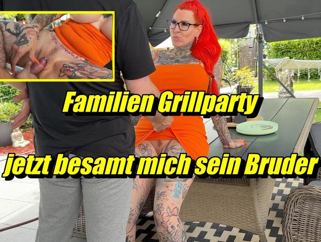 Familien Grillparty jetzt besamt mich sein Bruder