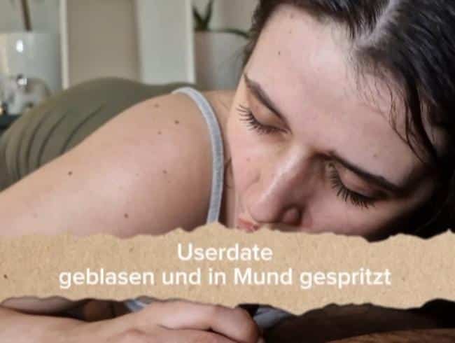 ich war so aufgeregt. User spritzt mir in den Hals