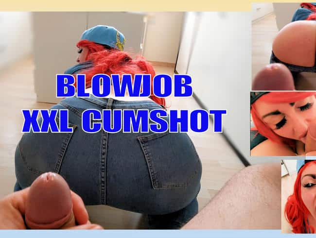 BLOWJOB MIT XXL CUMSHOT INS FICKGESICHT