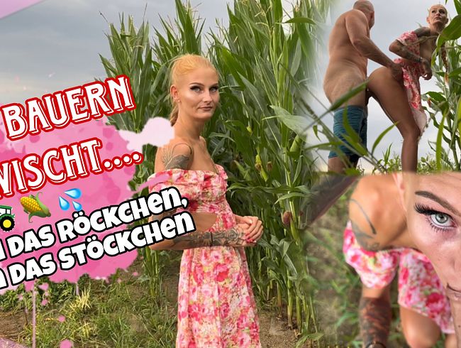 Vom Bauern erwischt... Hoch das Röckchen, rein das Stöckchen!