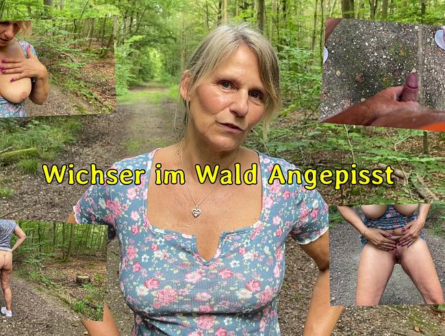 Wichser im Wald Angepisst